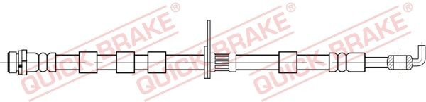 58896 Quick Brake Шланг гальмівний передній, лівий